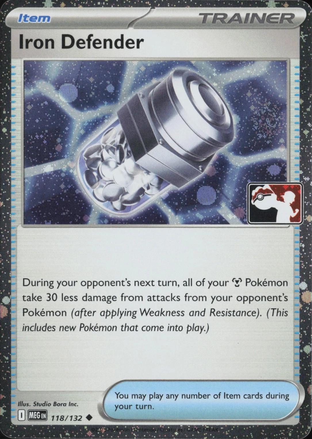 Mega Evolution Iron Defender [Prize-Pack-Cosmos-Holo] Pokémon card